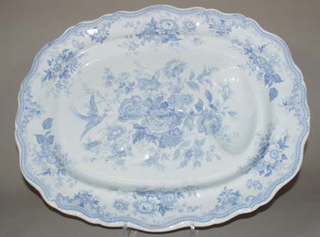Meat Dish or Platter with tree and well c1880